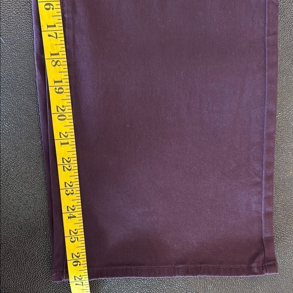 NYDJ Purple/Burgundy Flare Jeans Stretch Denim size 10 - Picture 5 of 8